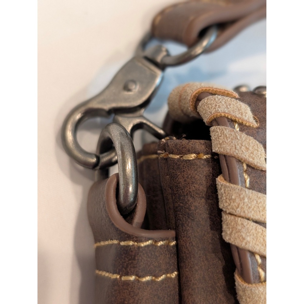 Montana West Western Crossbody Bag Studded Concho Fringe Boho Faux Seude Purse - Picture 16 of 16